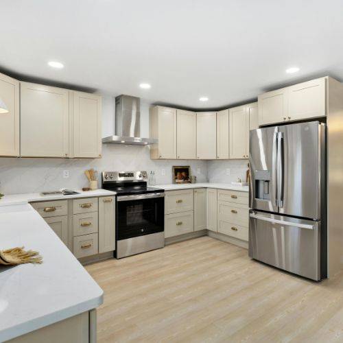 Modern Kitchen with Stainless Steel Appliances